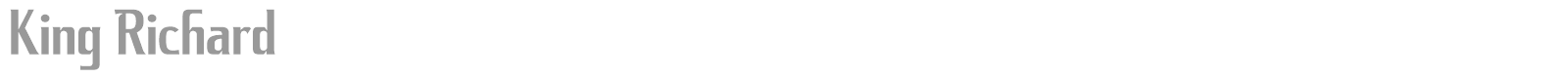 King Richard font preview